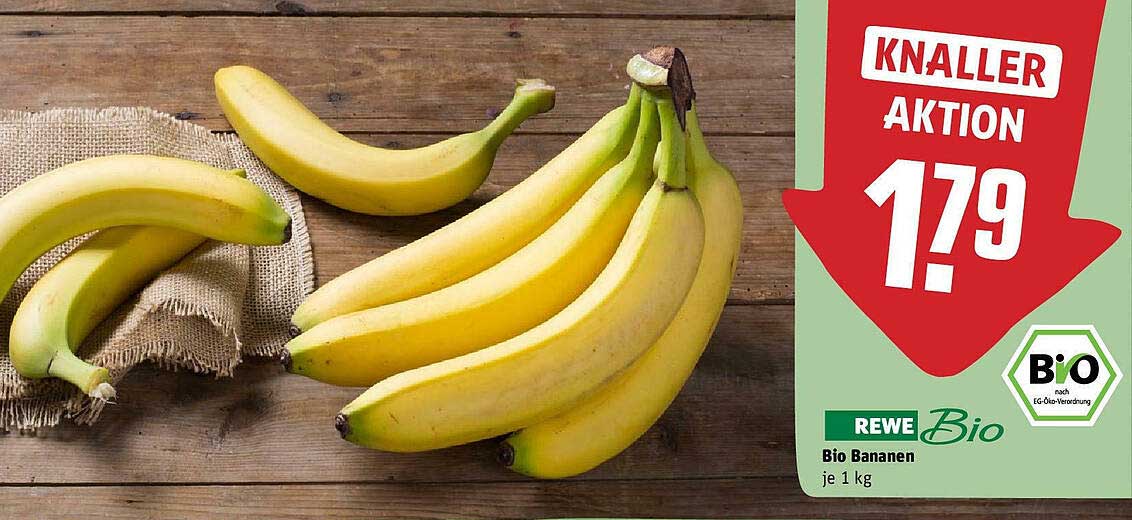 Rewe Bio Bananen Angebot bei REWE 1Prospekte.de