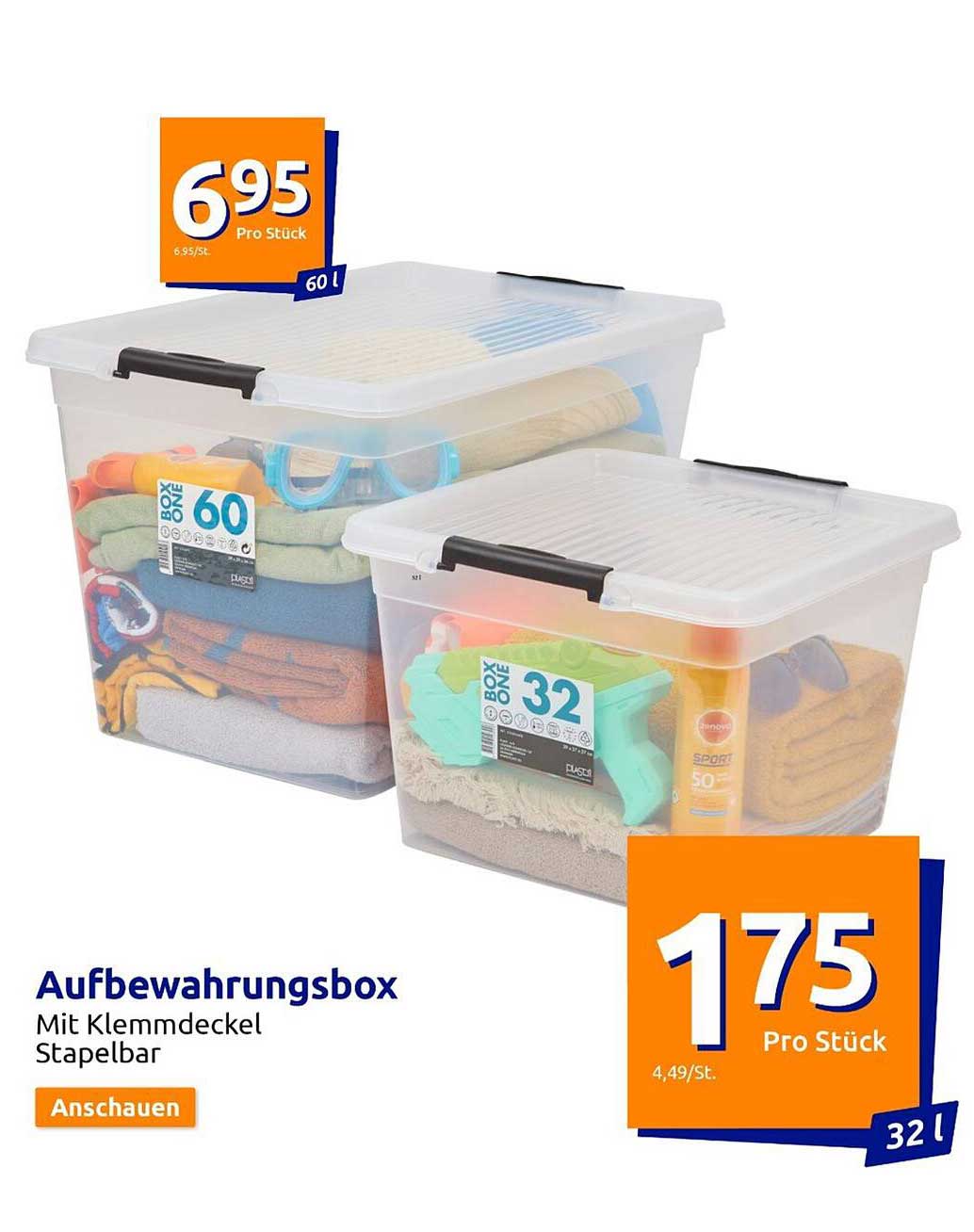Aufbewahrungsbox Angebot bei Action 1Prospekte.de