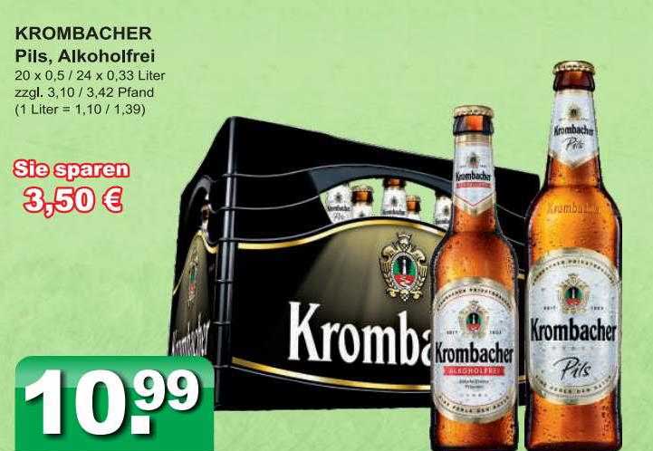 Krombacher Pils, Alkoholfrei Angebot bei Getränkeparadies Gefromm ...