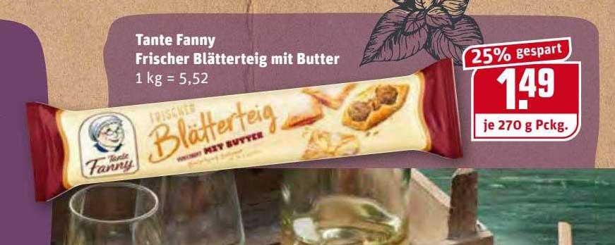 Tante Fanny Frischer Blätterteig Mit Butter Angebot bei Kaufpark