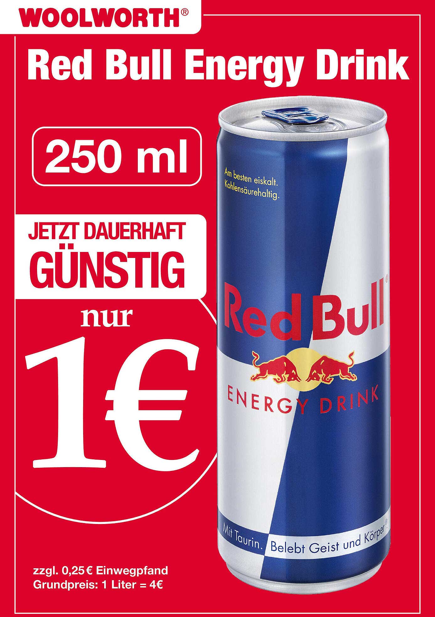 Red Bull Energy Drink Angebot bei Woolworth 1Prospekte.de