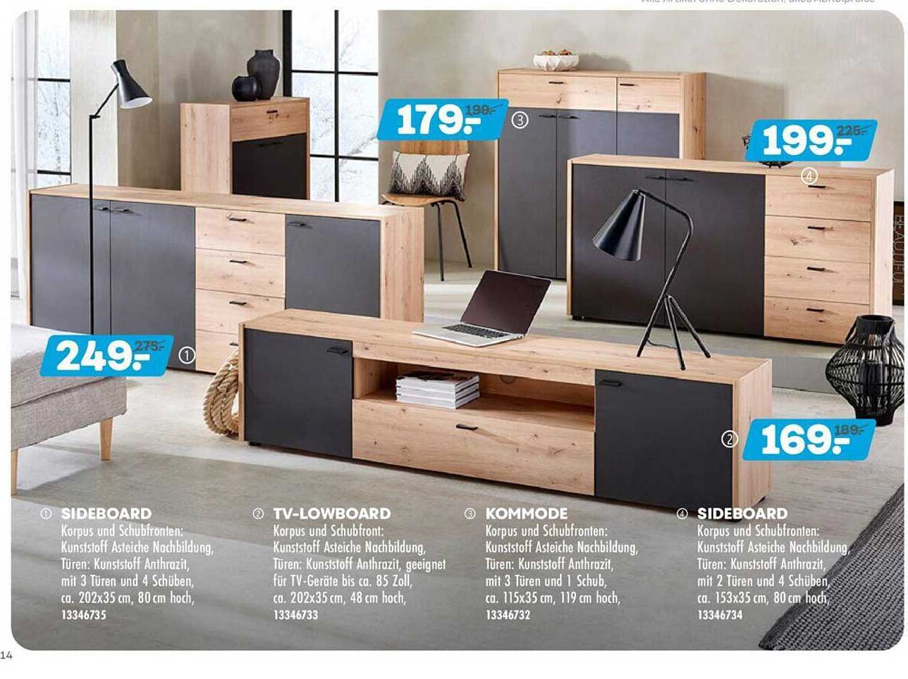 Möbel Kraft Sideboard, Tv-lowboard, Kommode, Sideboard