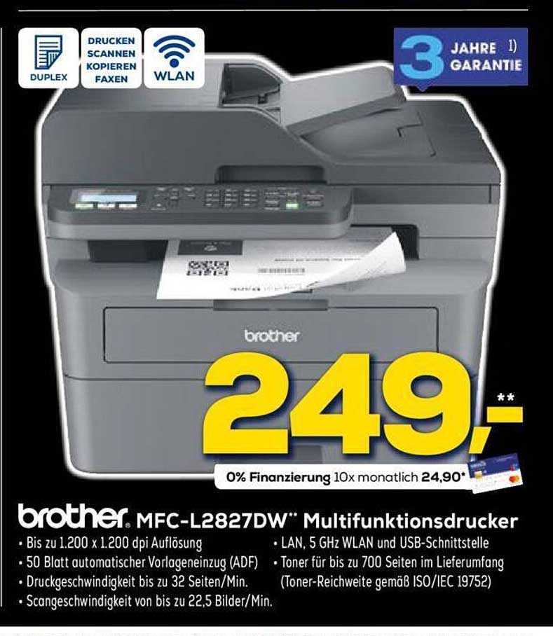 brother MFC-L2827DW Angebot bei Euronics