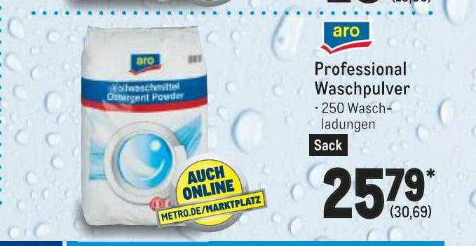 Aro Professional Waschpulver Angebot bei METRO 1Prospekte.de