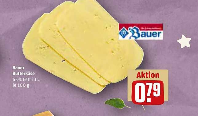 Bauer Butterkäse Angebot bei REWE