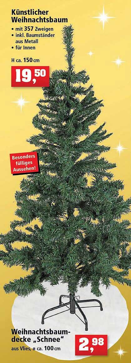 Künstlicher Weihnachtsbaum Oder -decke „schnee“ Angebot bei Thomas Philipps