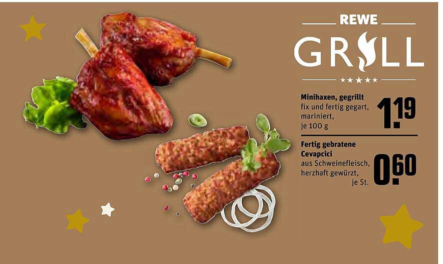 Minihaxen, Gegrillt Angebot bei REWE