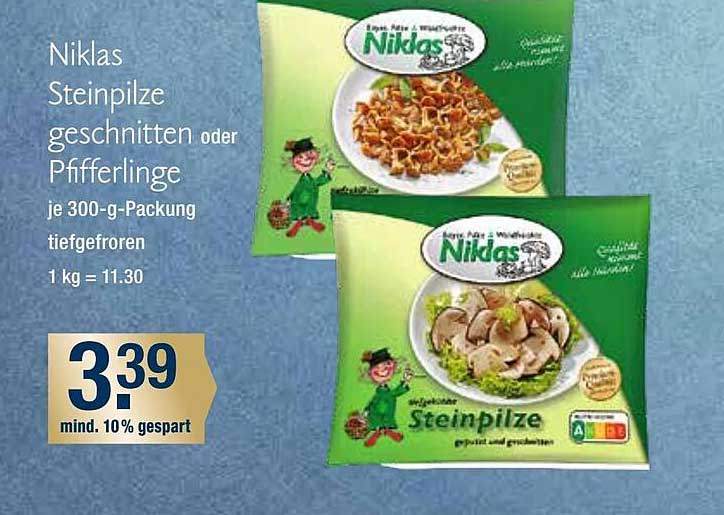 Niklas Steinpilze Geschnitten Oder Pfifferlinge Angebot bei V-Markt ...