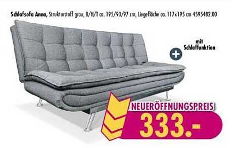 Schlafsofa Anna Angebot bei Möbel Boss 1Prospekte.de