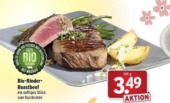 Bio-rinder Roastbeef Angebot bei Wasgau - 1Prospekte.de