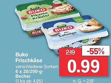 Buko Frischkäse Angebot bei Famila Nordwest