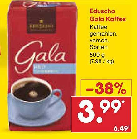 Elegantes Gala Kaffee Angebot Netto Bild