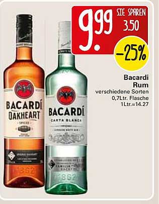 Bacardi Rum Angebot Bei Wez