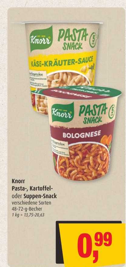 Knorr Pasta, Kartoffel Oder Suppen-snack Angebot bei Markant ...
