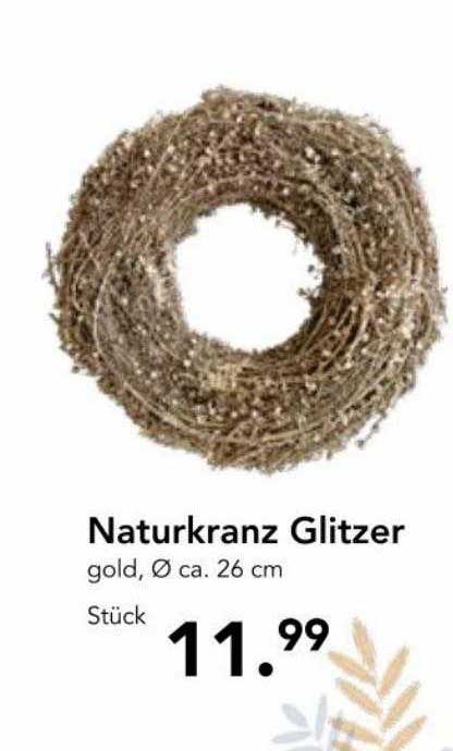 Naturkranz Glitzer Angebot bei Pflanzen Mauk