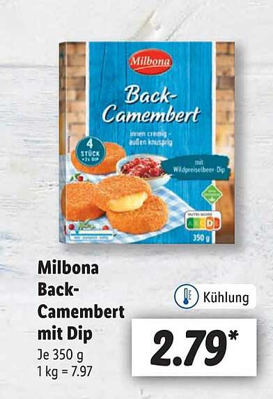 Milbona Back-camembert Mit Dip Lidl bei Angebot