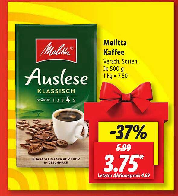 Melitta Kaffee Angebot bei Lidl 1Prospekte.de
