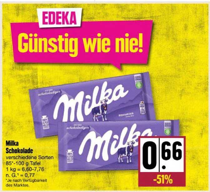 Milka Schokolade Angebot bei Nah & gut - 1Prospekte.de