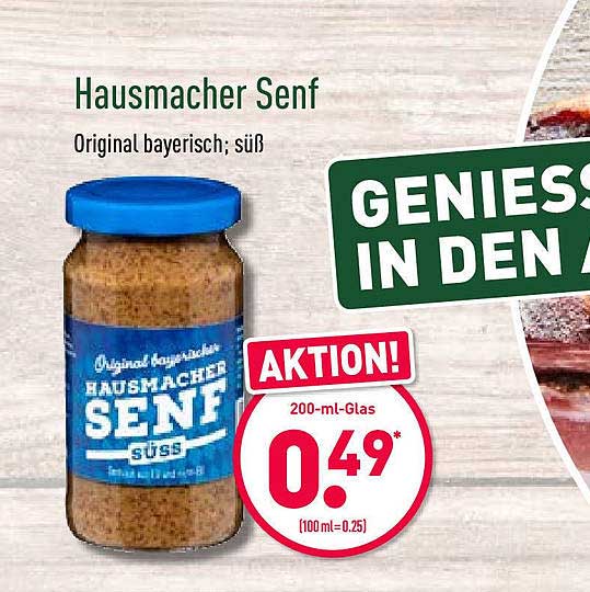 Hausmacher Senf Angebot bei ALDI Nord 1Prospekte.de