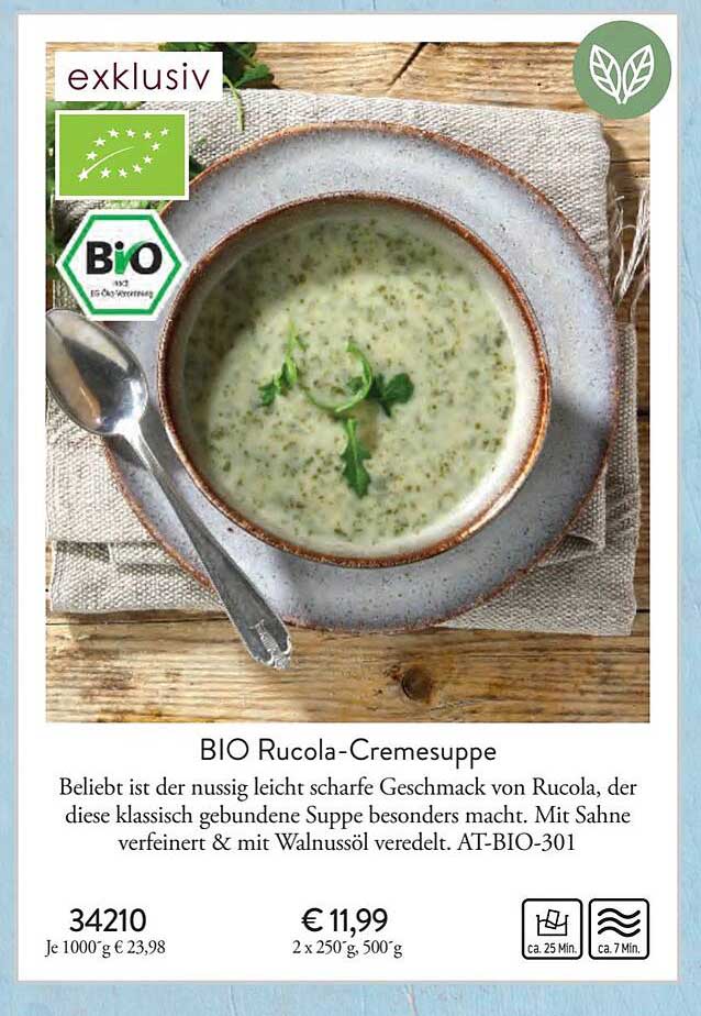 Eismann Bio Rucola-cremesuppe
