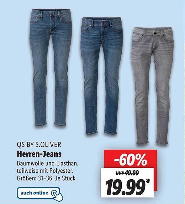 Lidl Qs By S.oliver Herren-jeans