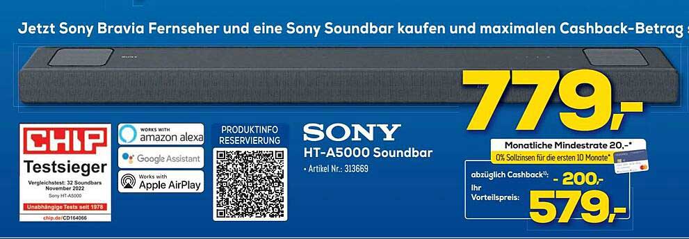 Berlet Sony Ht-a5000 Soundbar