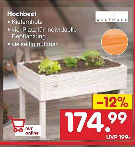 Westmann Hochbeet Angebot bei Netto MarkenDiscount 1Prospekte.de