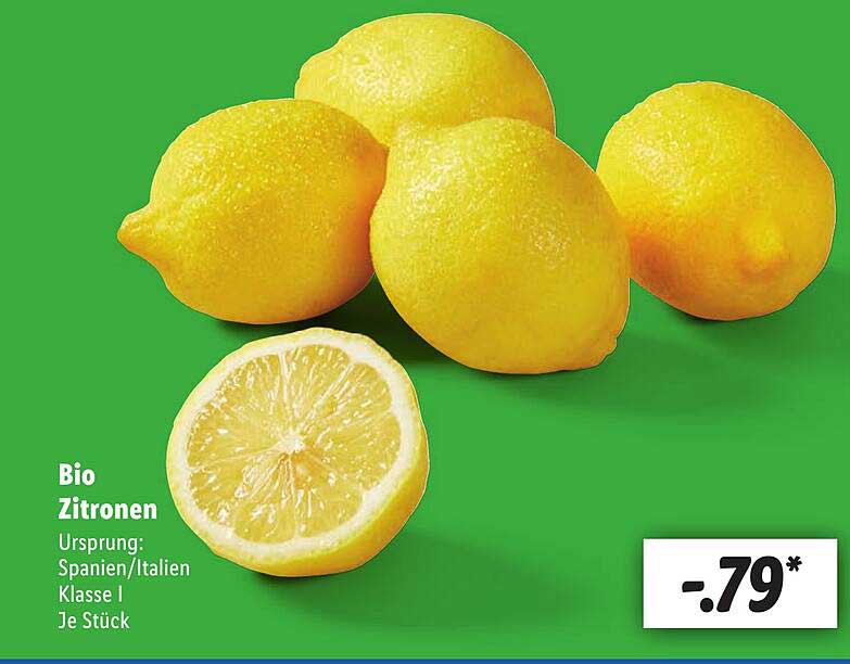 Bio Zitronen Angebot bei Lidl - 1Prospekte.de