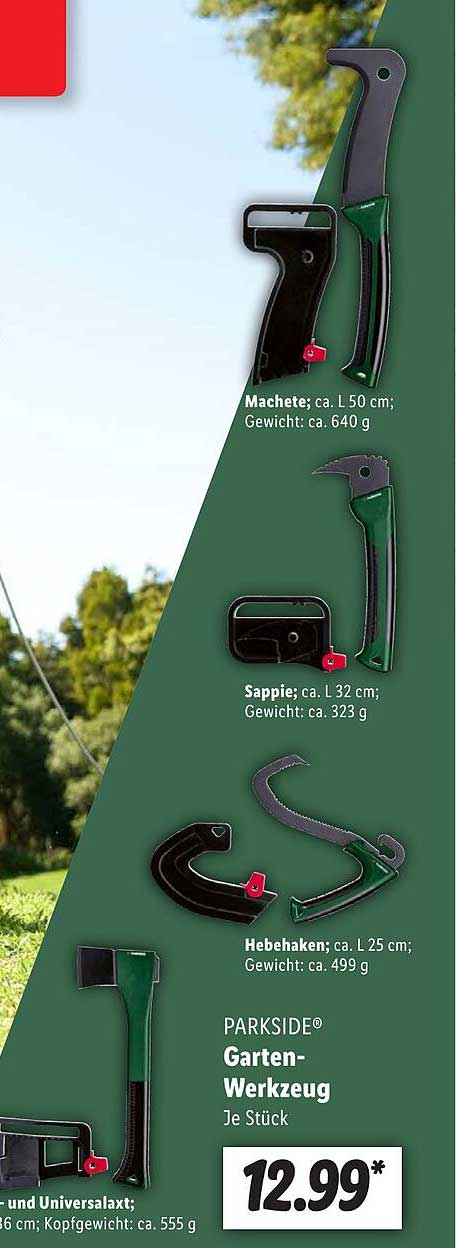 Parkside Gartenwerkzeug Angebot bei Lidl 1Prospekte.de