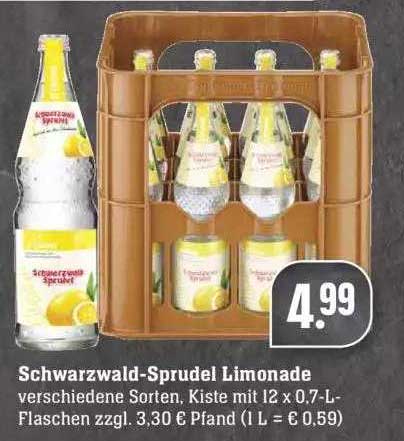 Schwarzwald-sprudel Limonade Angebot bei EDEKA - 1Prospekte.de
