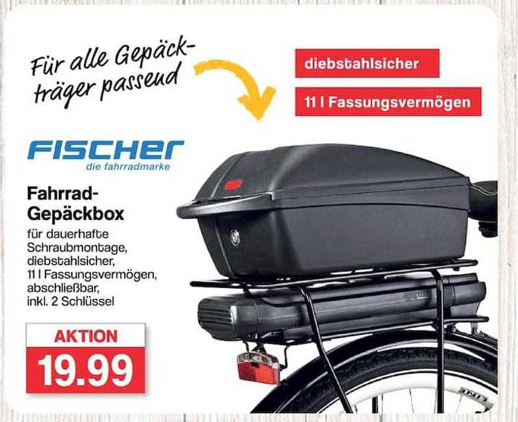 Fischer Fahrradgepäckbox Angebot bei Famila Nordwest 1Prospekte.de