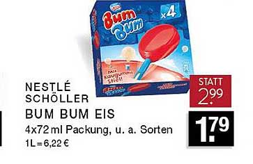 Edeka Zurheide Nestlé Schöller Bum Bum Eis