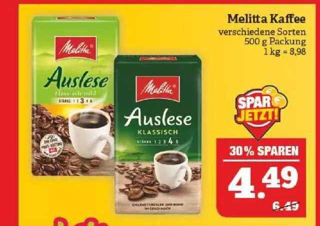 Melitta Kaffee Angebot bei Marktkauf 1Prospekte.de