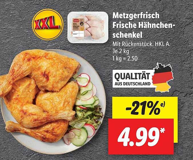 Metzgerfrisch Lidl Hähnchen-schenkel Frische bei Angebot