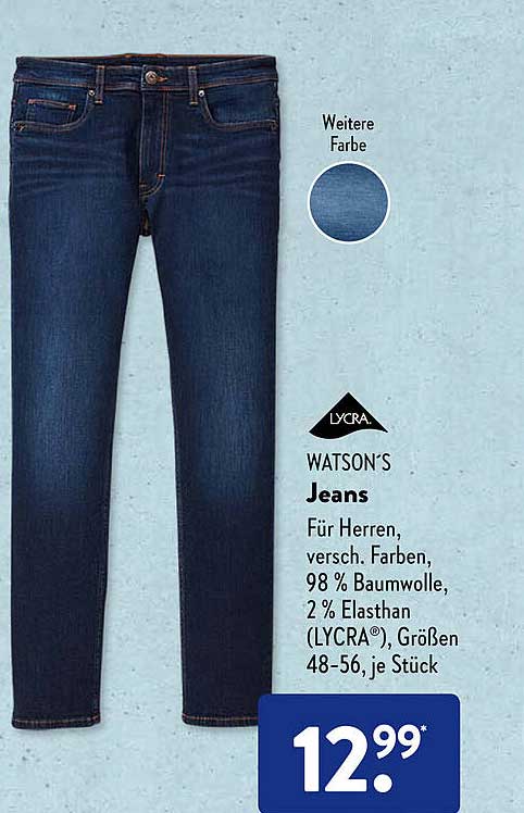 Lycra Watson's Jeans Angebot bei ALDI SÜD 1Prospekte.de