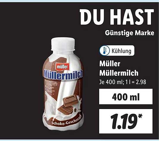 Müller Müllermilch Angebot bei Lidl