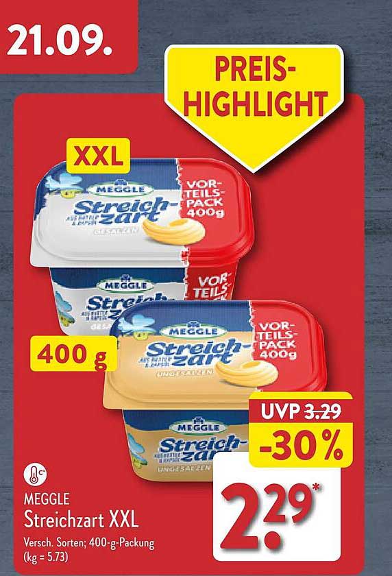Meggle Streichzart XXL Angebot bei ALDI Nord 1Prospekte.de