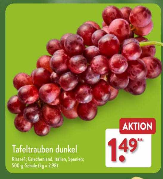 Tafeltrauben Dunkel Angebot bei ALDI Nord - 1Prospekte.de
