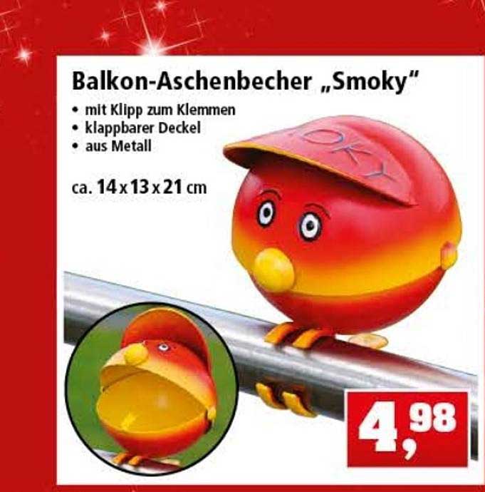 Balkon-aschenbecher „smoky” Angebot bei Thomas Philipps