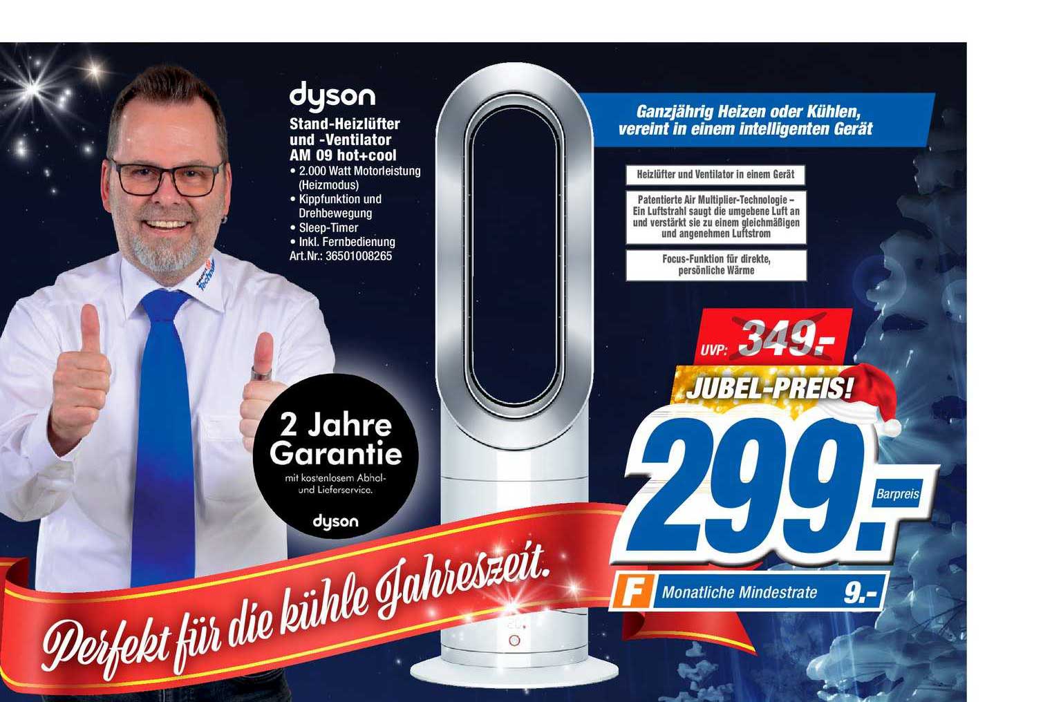 Expert Technomarkt Dyson Stand-heizlüfter Und -ventilator Am09 Hot+cool
