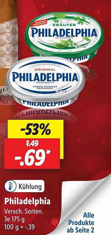 Philadelphia Angebot bei Lidl 1Prospekte.de