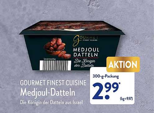 Gourmet Finest Cuisine Medjouldatteln Angebot bei ALDI Nord