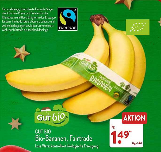 Gut Bio Bananen Fairtrade Angebot Bei Aldi Nord