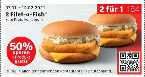 McDonald’s 2 Filet-o-fish