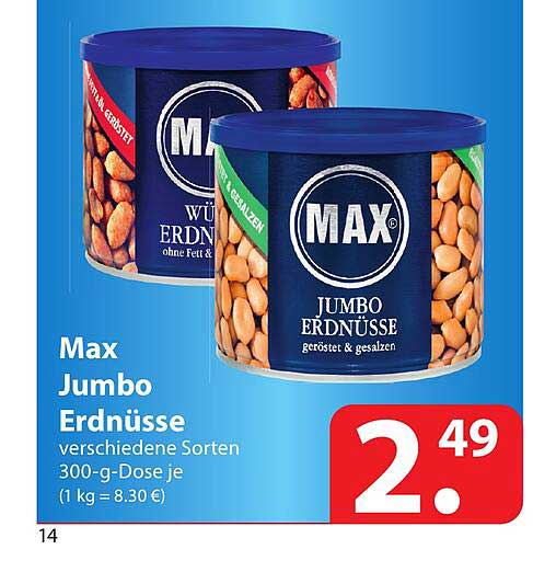Max Jumbo Erdn sse Angebot Bei Famila