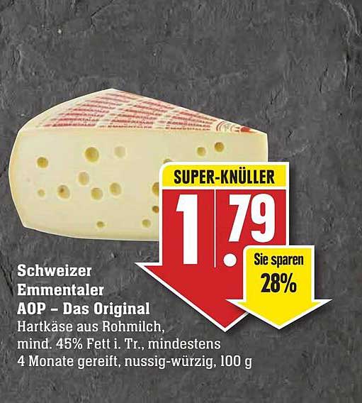 Schweizer Emmentaler Aop Das Original Angebot bei EDEKA