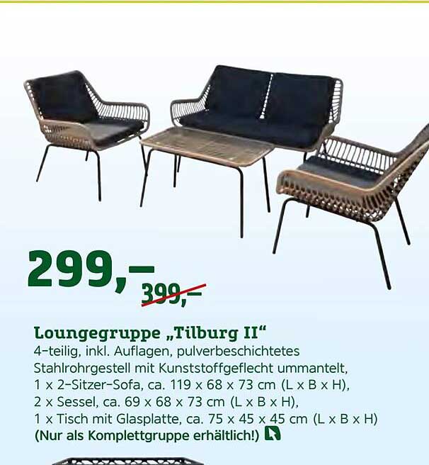 Pflanzen Kölle Loungegruppe „tilburg II“