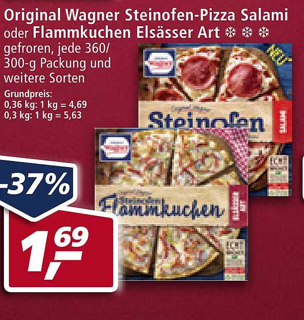Original Wagner Steinofen pizza Salami Oder Flammkuchen Els sser Art Original Wagner Steinofen pizza Salami Oder Flammkuchen Els sser Art