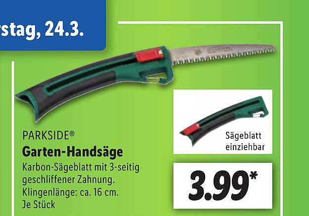 Parkside Gartenhandsäg Angebot bei Lidl 1Prospekte.de
