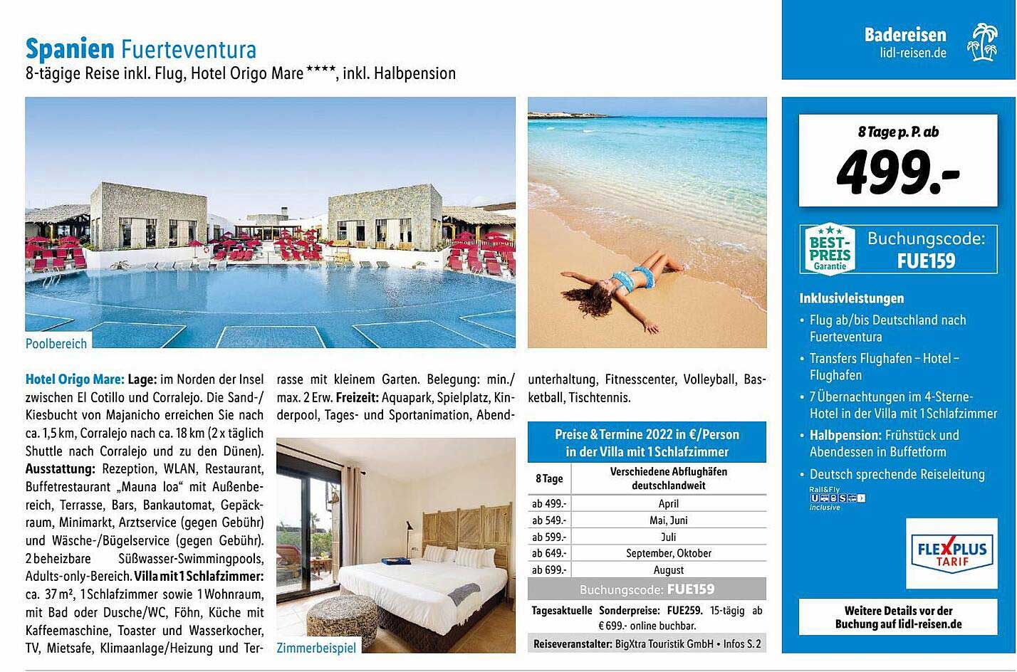 Spanien Fuerteventura Angebot bei Lidl Reisen 1Prospekte.de